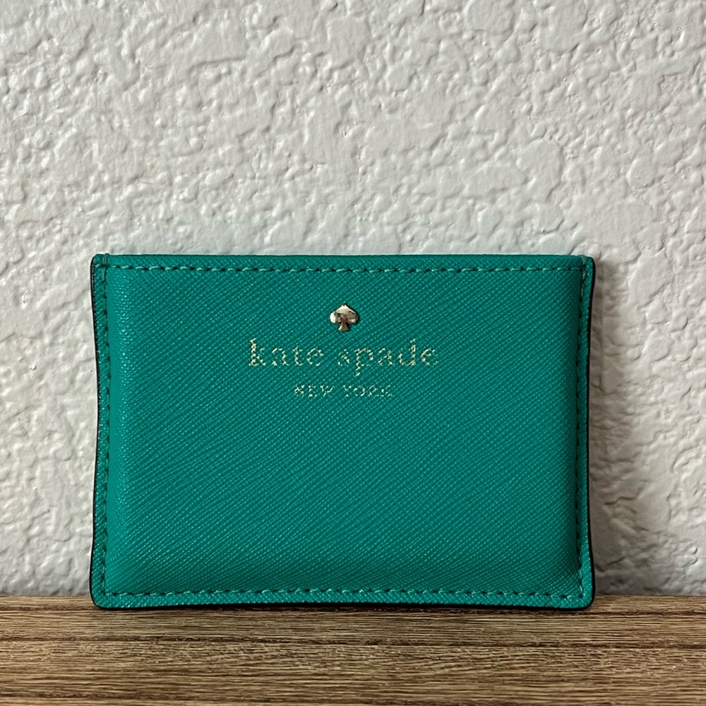 Kate Spade kelly green credit card holder wallet